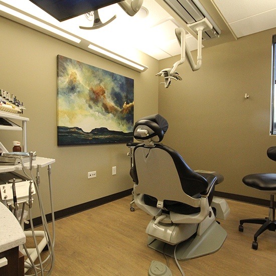 Evergreen dental exam room