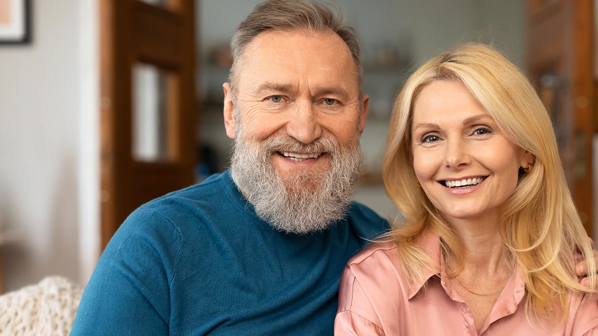 couple smiling because of dental financing