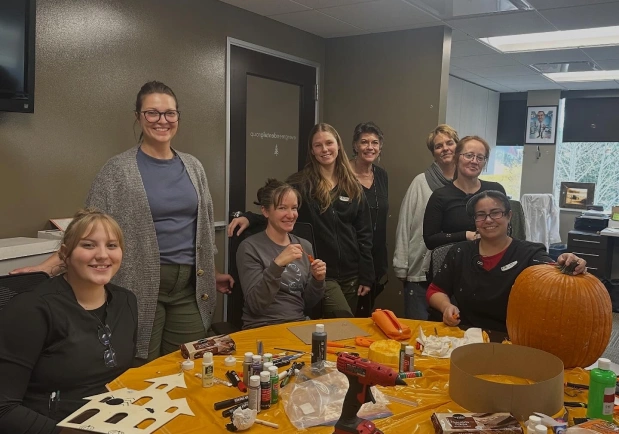 Volunteers participating in a community outreach program